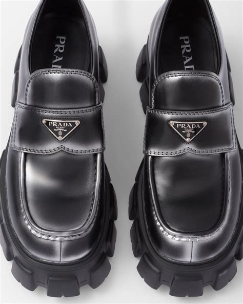 prada penny loafers|prada monolith loafers second hand.